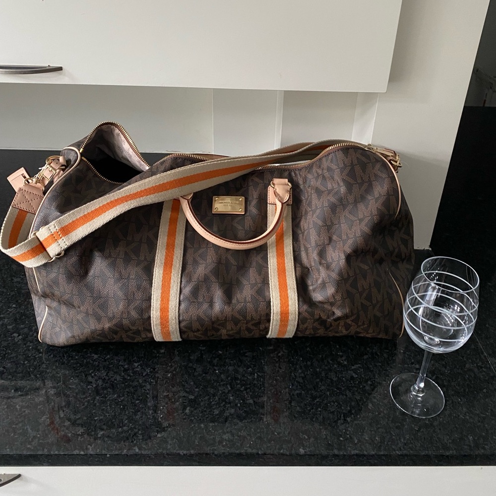 Michael Kors XL logo travel bag